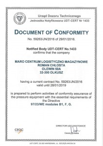 document-of-conformity